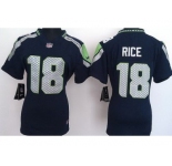 nike women nfl jerseys seattle seahawks #18 sidney rice blue[nike]