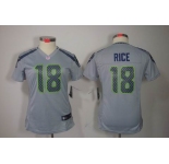 nike women nfl jerseys seattle seahawks #18 sidney rice grey[nike limited]