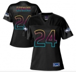 nike women nfl jerseys seattle seahawks #24 lynch black[nike fashion]