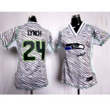 nike women nfl jerseys seattle seahawks #24 lynch[fem fan zebra]