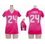 nike women nfl jerseys seattle seahawks #24 marshawn lynch pink[draft him ii top]