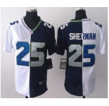 nike women nfl jerseys seattle seahawks #25 sherman blue-white[nike split]