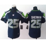 nike women nfl jerseys seattle seahawks #25 sherman blue[nike]