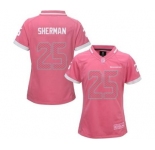 nike women nfl jerseys seattle seahawks #25 sherman pink[nike 2015]