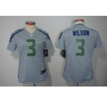 nike women nfl jerseys seattle seahawks #3 wilson grey[nike limited]
