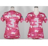 nike women nfl jerseys seattle seahawks #3 wilson pink[fashion camo]