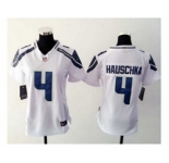 nike women nfl jerseys seattle seahawks #4 steven hauschka whtie[nike]