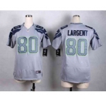 nike women nfl jerseys seattle seahawks #80 largent grey[nike]