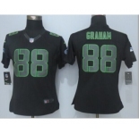 nike women nfl jerseys seattle seahawks #88 graham black[nike impact limited]