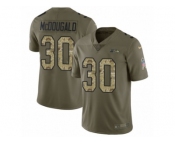 Youth Nike Seattle Seahawks #30 Bradley McDougald Limited Olive Camo 2017 Salute to Service NFL Jersey