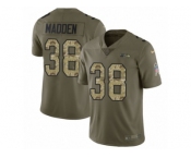 Youth Nike Seattle Seahawks #38 Tre Madden Limited Olive Camo 2017 Salute to Service NFL Jersey