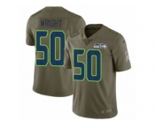 Youth Nike Seattle Seahawks #50 K.J. Wright Limited Olive 2017 Salute to Service NFL Jersey
