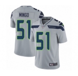 Youth Nike Seattle Seahawks #51 Barkevious Mingo Grey Alternate Vapor Untouchable Limited Player NFL Jersey
