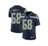 Youth Nike Seattle Seahawks #68 Justin Britt Vapor Untouchable Limited Steel Blue Team Color NFL Jersey