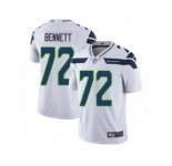 Youth Nike Seattle Seahawks #72 Michael Bennett Vapor Untouchable Limited White NFL Jersey
