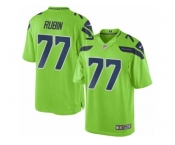 Youth Nike Seattle Seahawks #77 Ahtyba Rubin Limited Green Rush NFL Jersey