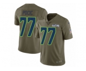 Youth Nike Seattle Seahawks #77 Ethan Pocic Limited Olive 2017 Salute to Service NFL Jersey