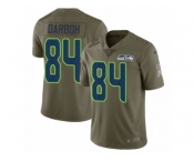 Youth Nike Seattle Seahawks #84 Amara Darboh Limited Olive 2017 Salute to Service NFL Jersey