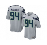Youth Nike Seattle Seahawks #94 Malik McDowell Game Grey Alternate NFL Jersey