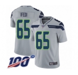 Youth Seattle Seahawks #65 Germain Ifedi Grey Alternate Vapor Untouchable Limited Player 100th Season Football Jersey