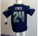 nike kids nfl jerseys seattle seahawks #24 lynch blue[nike]