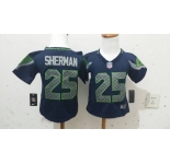 nike kids nfl jerseys seattle seahawks #25 sherman blue[nike]