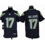 nike youth nfl jerseys seattle seahawks #17 williams blue[nike]