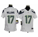 nike youth nfl jerseys seattle seahawks #17 williams white[nike]
