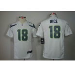 nike youth nfl jerseys seattle seahawks #18 sidney rice white[[nike limited]