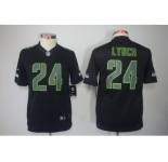 nike youth nfl jerseys seattle seahawks #24 marshawn lynch black[nike impact limited]