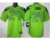nike youth nfl jerseys seattle seahawks #24 marshawn lynch green[nike]