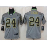 nike youth nfl jerseys seattle seahawks #24 marshawn lynch grey[nike lights out]