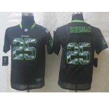 nike youth nfl jerseys seattle seahawks #25 sherman black[nike united sideline]