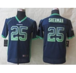 nike youth nfl jerseys seattle seahawks #25 sherman blue[Elite drift fashion]