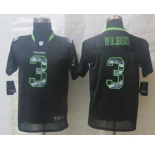 nike youth nfl jerseys seattle seahawks #3 wilson black[nike united sideline]