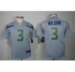 nike youth nfl jerseys seattle seahawks #3 wilson grey[nike limited]