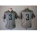 nike youth nfl jerseys seattle seahawks #3 wilson grey[nike shadow]