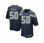 nike youth nfl jerseys seattle seahawks #50 wright blue[nike]