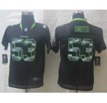 nike youth nfl jerseys seattle seahawks #53 smith black[nike united sideline]