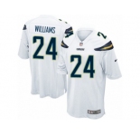 Men Nike Los Angeles Chargers #24 Trevor Williams Game White NFL Jersey