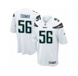Men Nike Los Angeles Chargers #56 Korey Toomer Game White NFL Jersey