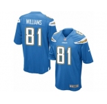 Men Nike Los Angeles Chargers #81 Mike Williams Game Electric Blue Alternate NFL Jersey