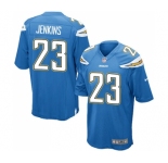 Men's Nike Los Angeles Chargers #23 Rayshawn Jenkins Game Electric Blue Alternate NFL Jersey