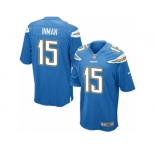 Men's Nike San Diego Chargers #15 Dontrelle Inman Game Electric Blue Alternate NFL Jersey