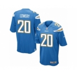 Men's Nike San Diego Chargers #20 Dwight Lowery Game Electric Blue Alternate NFL Jersey