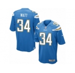 Men's Nike San Diego Chargers #34 Derek Watt Game Electric Blue Alternate NFL Jersey