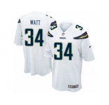 Men's Nike San Diego Chargers #34 Derek Watt Game White NFL Jersey