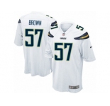 Men's Nike San Diego Chargers #57 Jatavis Brown Game White NFL Jersey