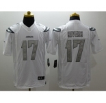 Nike San Diego Chargers #17 Philip Rivers Platinum White Jerseys[Game]