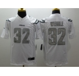 Nike San Diego Chargers #32 Weddle Platinum White Jerseys[Game]
